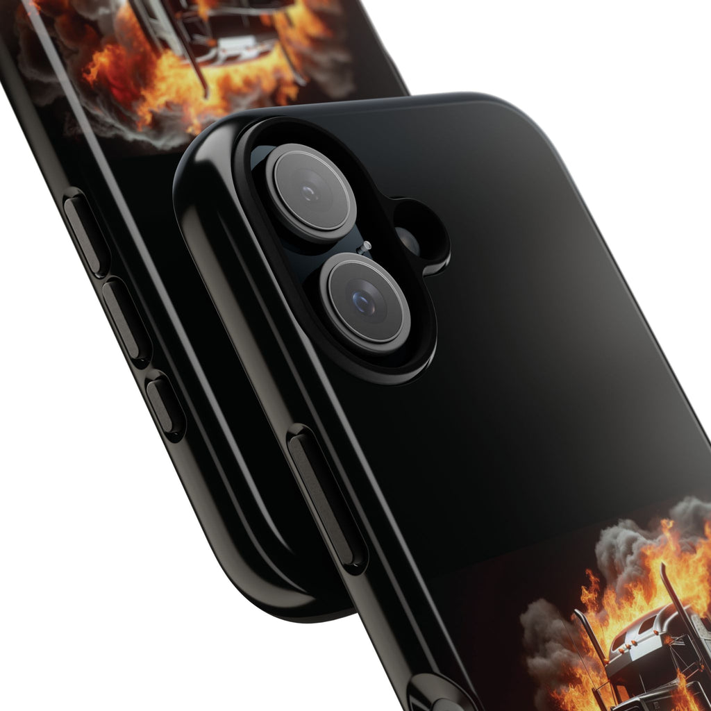 Flaming Truck Tough Phone Case