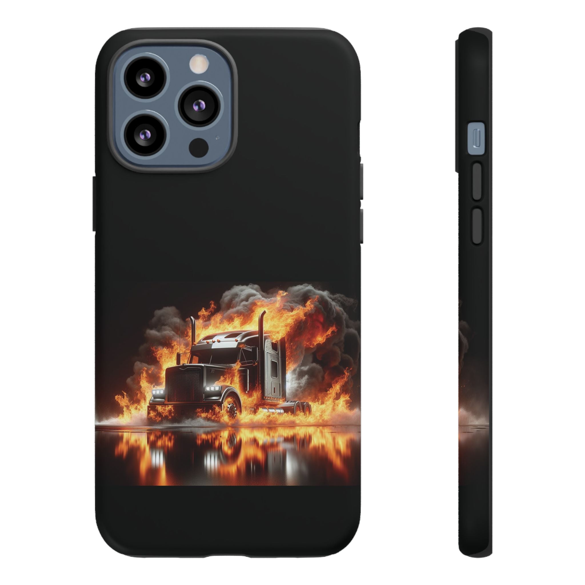 Flaming Truck Tough Phone Case