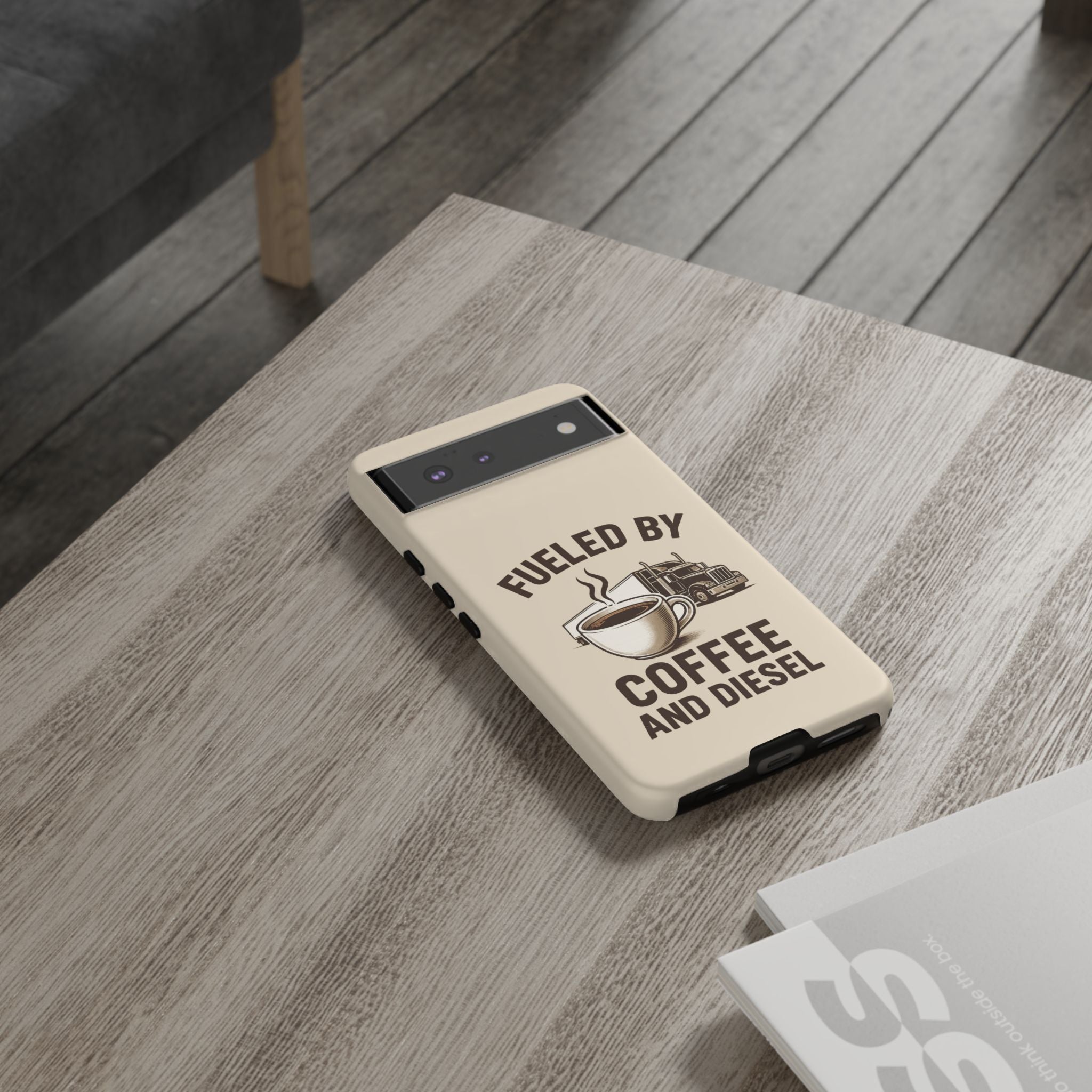 Coffee and Diesel Tough Phone Case