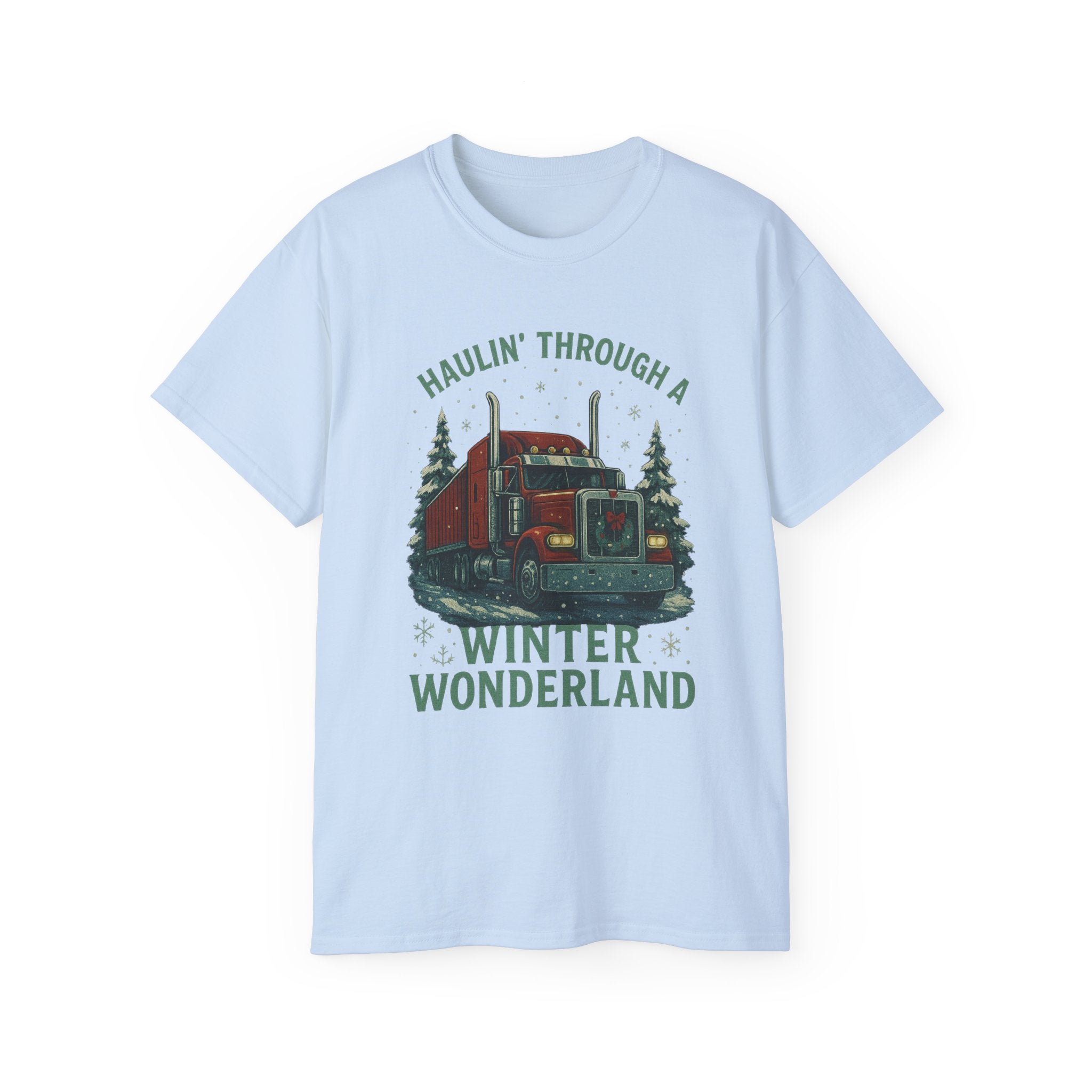 Haulin' Through a Winder Wonderland Unisex Tee