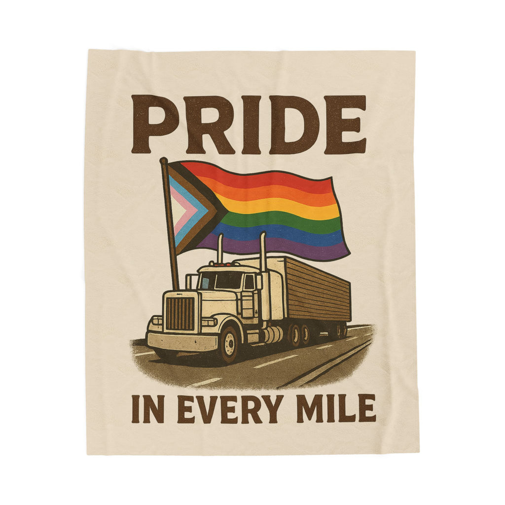 Pride in Every Mile Velveteen Blanket