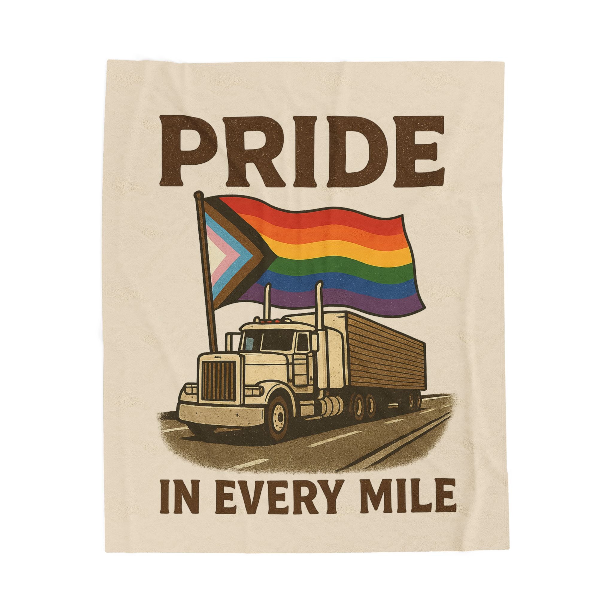 Pride in Every Mile Velveteen Blanket