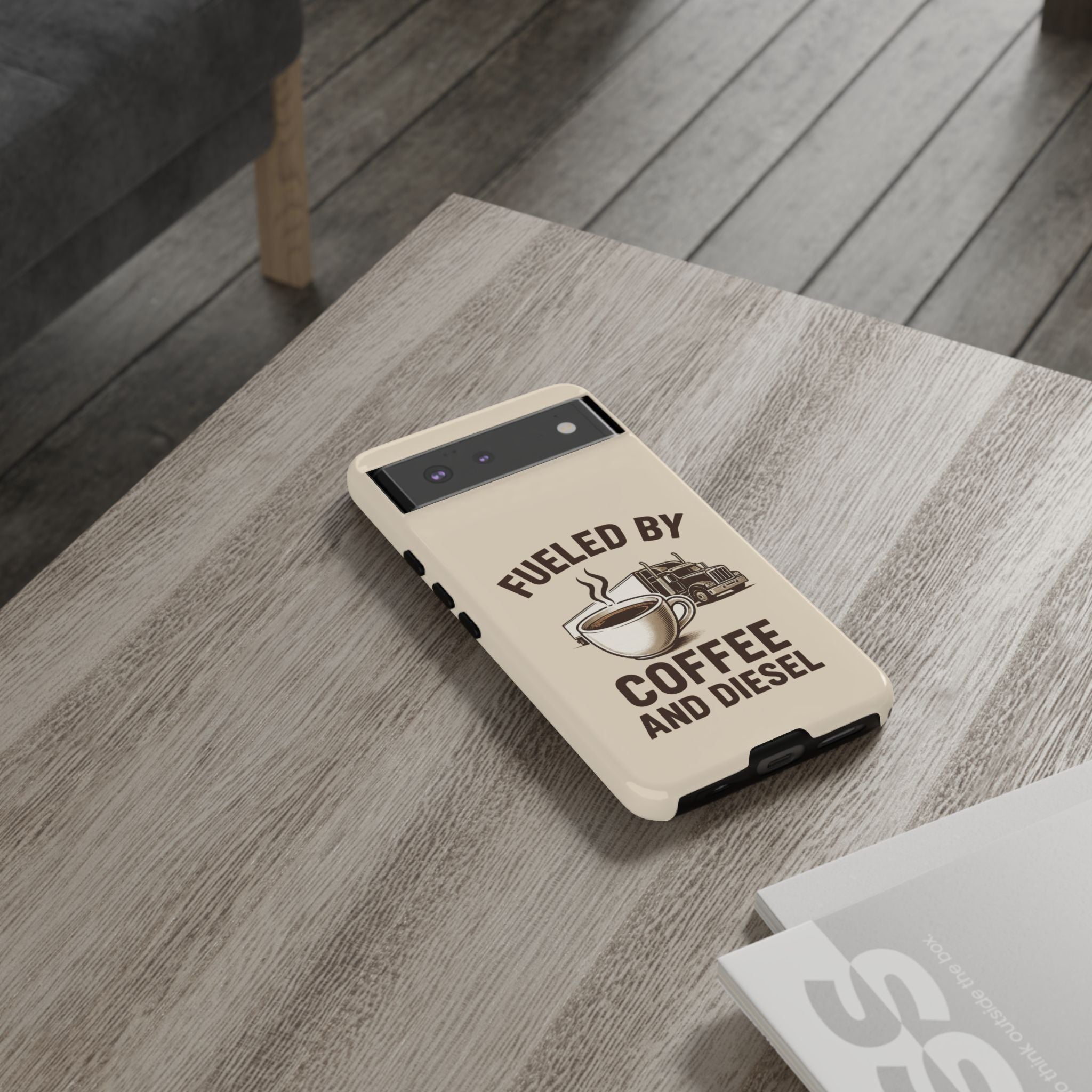 Coffee and Diesel Tough Phone Case