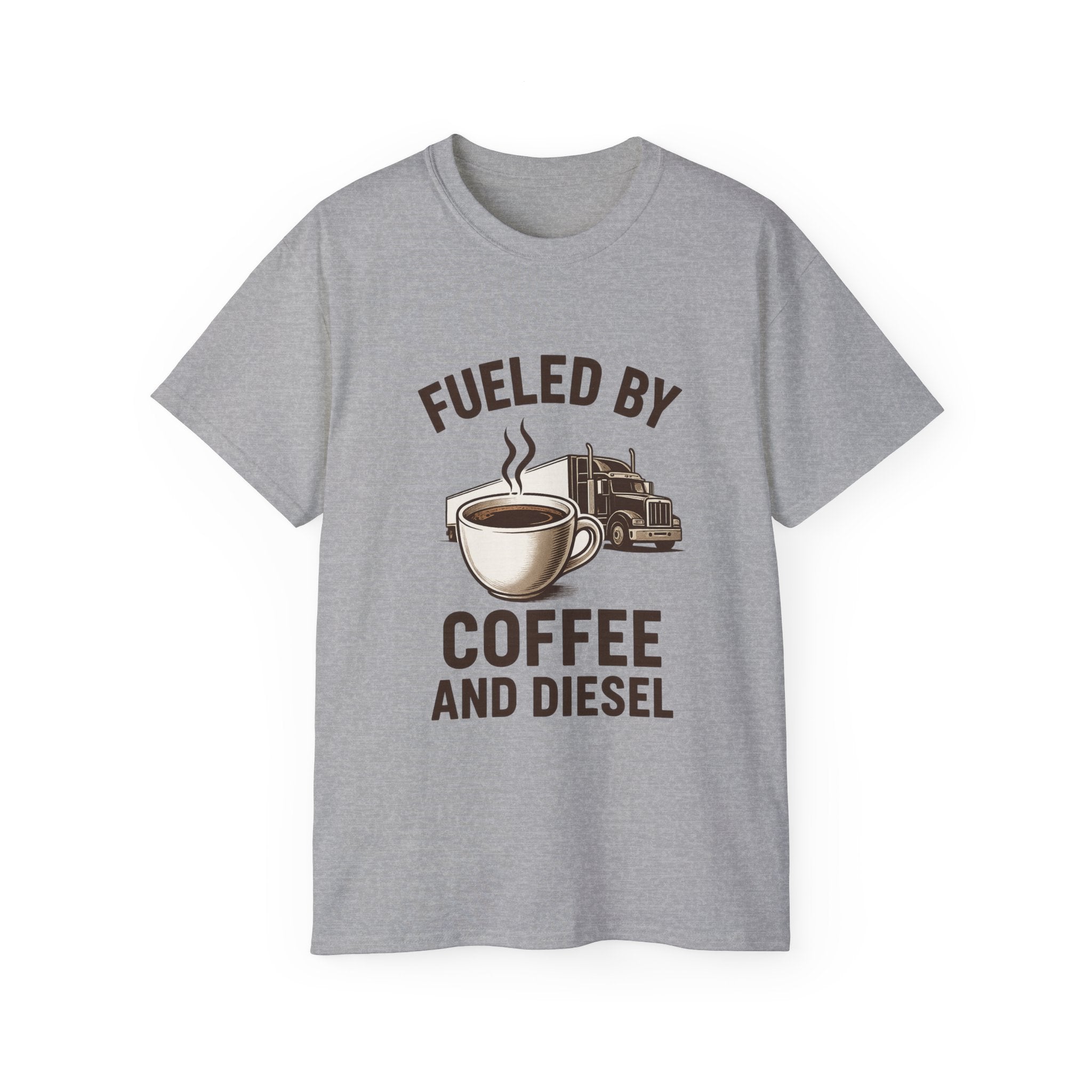 Fueled by Coffee and Diesel Unisex Tee