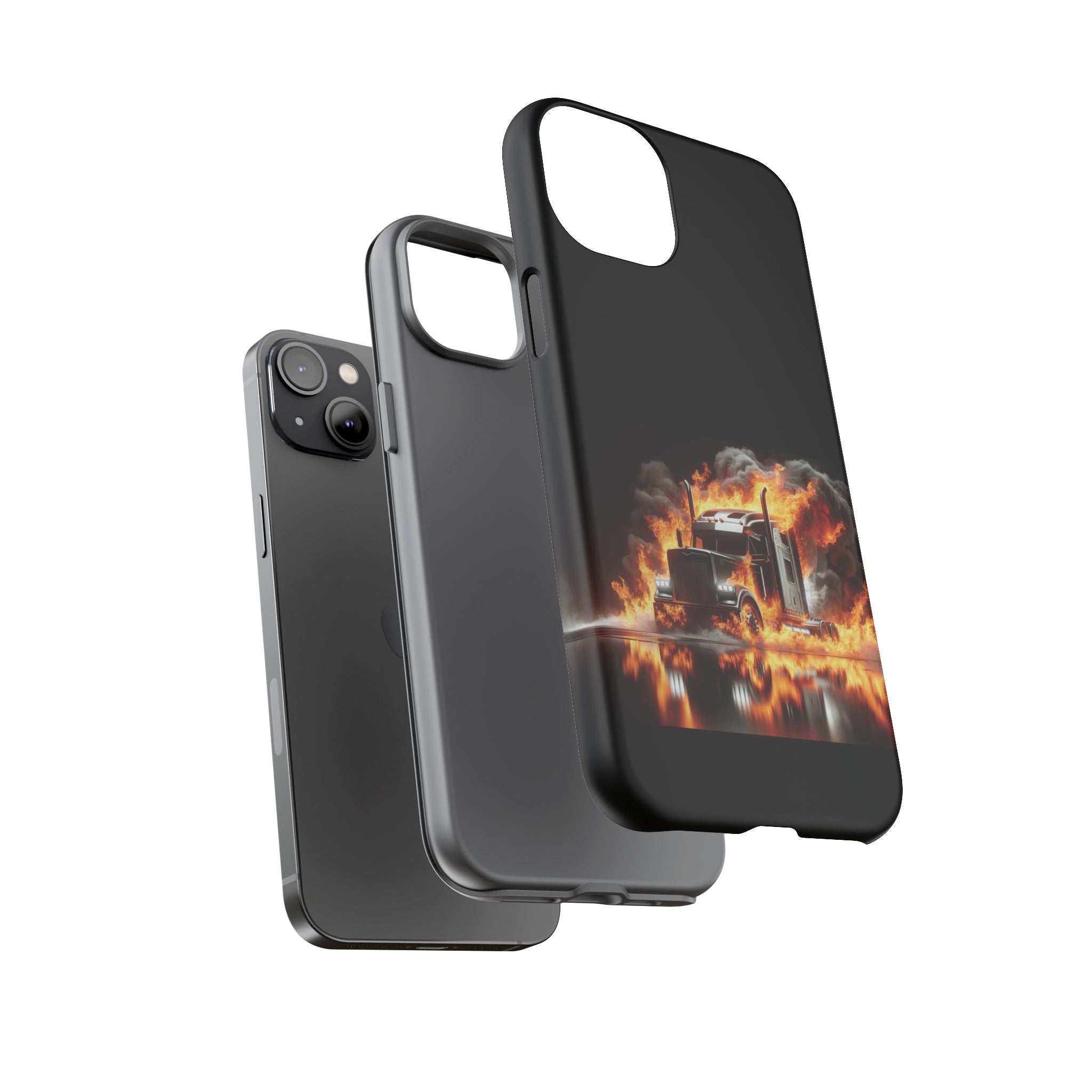 Flaming Truck Tough Phone Case