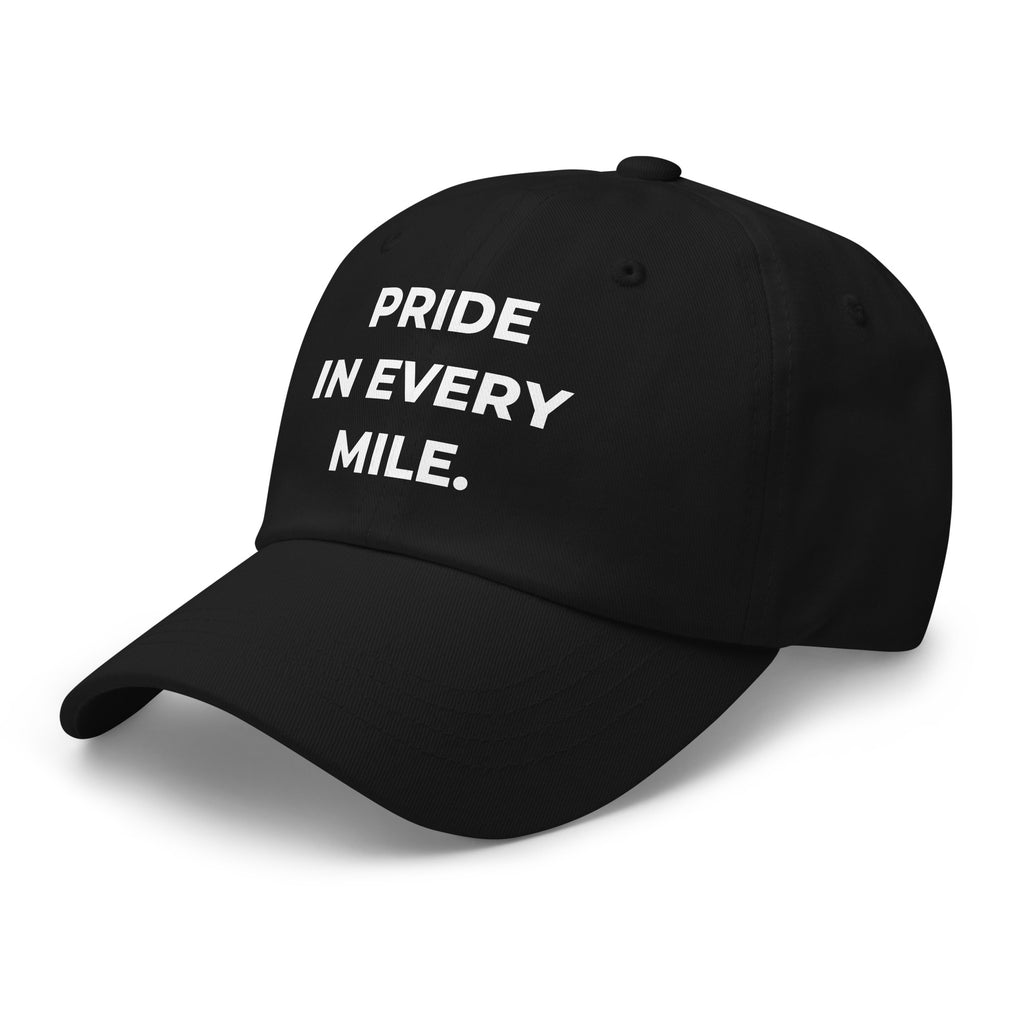 Trucker's Pride Pride In Every Mile Everyday Trucker Cap in black, front view