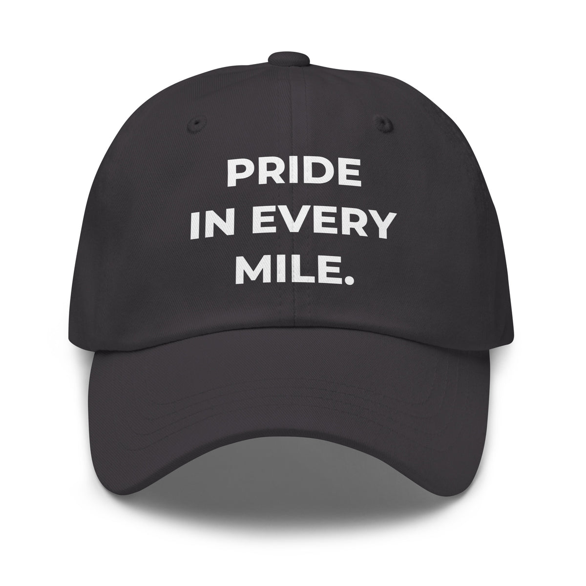 Trucker's Pride Pride In Every Mile Everyday Trucker Cap in grey, front view