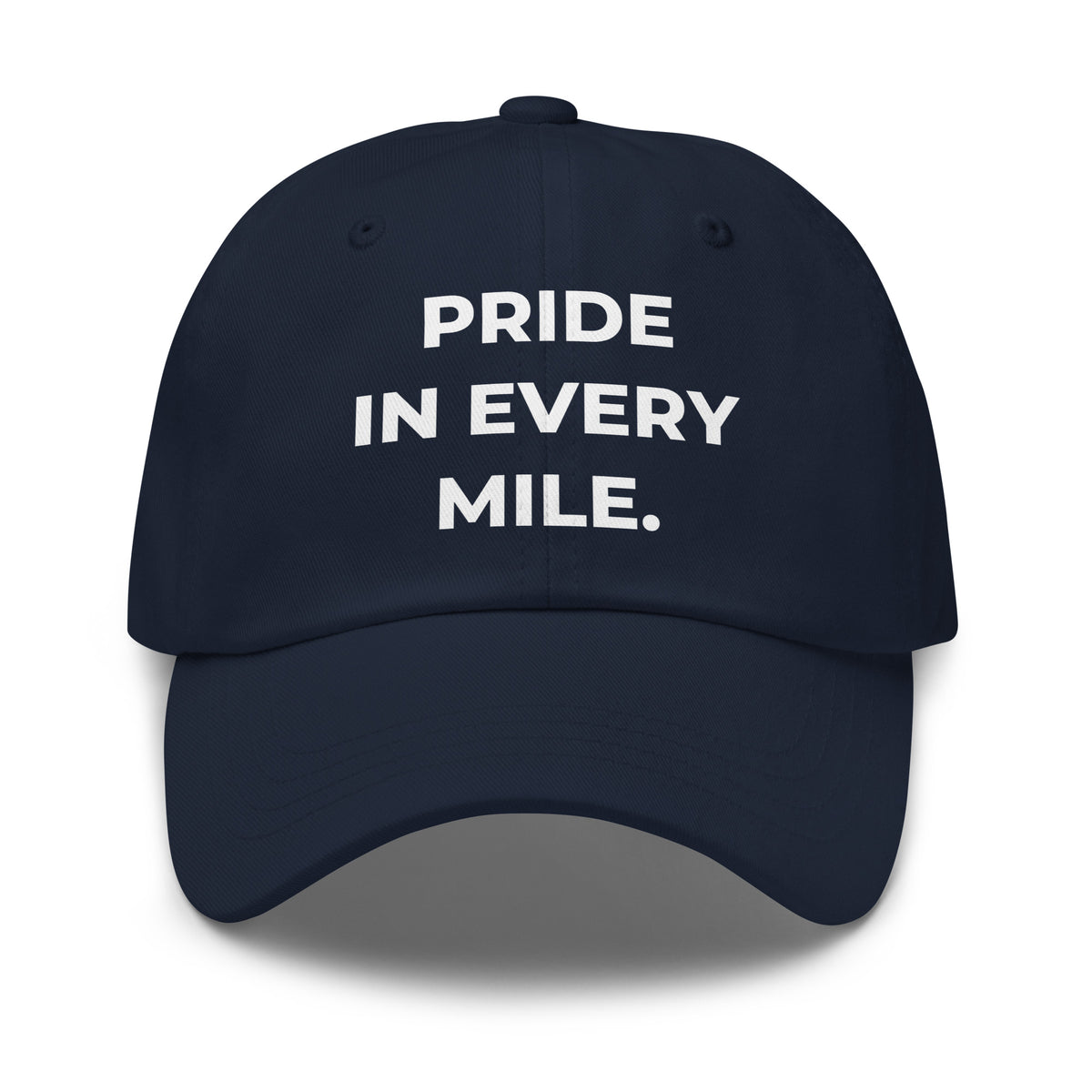 Trucker's Pride Pride In Every Mile Everyday Trucker Cap in navy, front view
