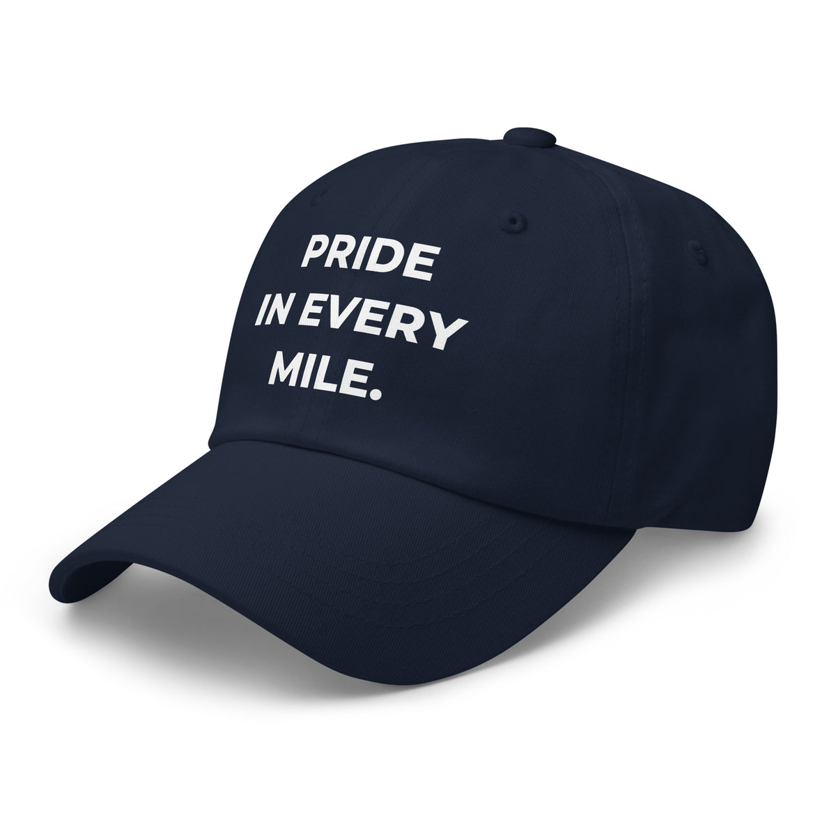 Trucker's Pride Pride In Every Mile Everyday Trucker Cap in navy, front view