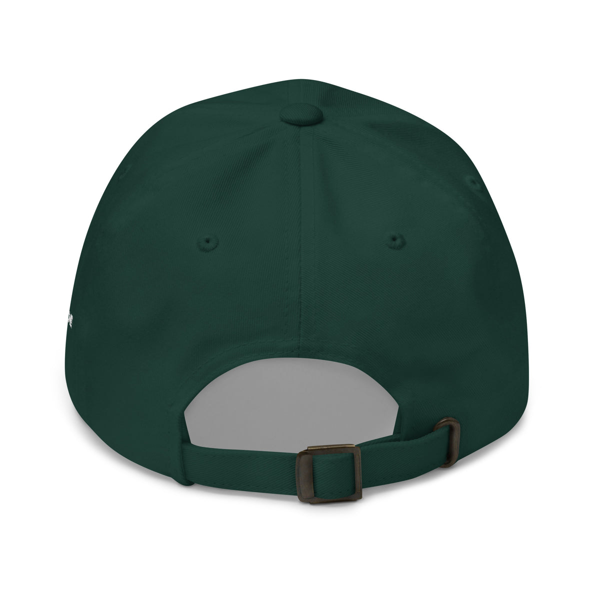 Trucker's Pride Pride in Every Mile Holiday Everyday Trucker Cap - Cranberry & Spruce in spruce, back view