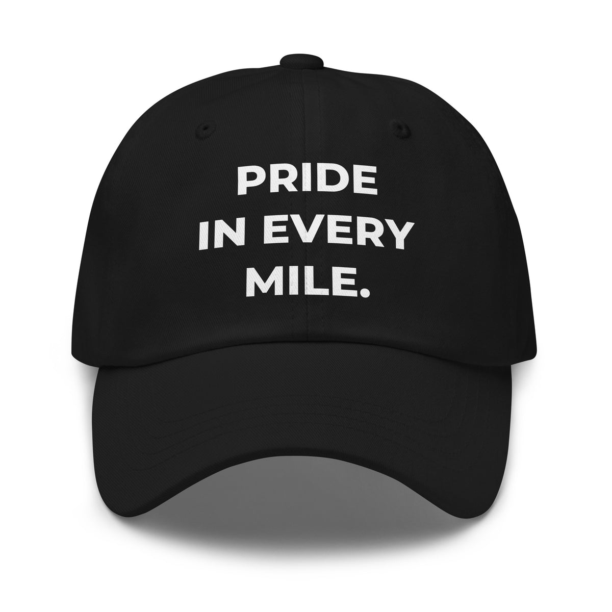 Trucker's Pride Pride In Every Mile Everyday Trucker Cap in black, front view