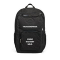 Trucker's Pride Pride in Every Mile Rugged 22L Trucker Backpack, black, product view