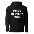 Trucker's Pride Pride in Every Mile Premium Pullover Trucker Hoodie in black, front view