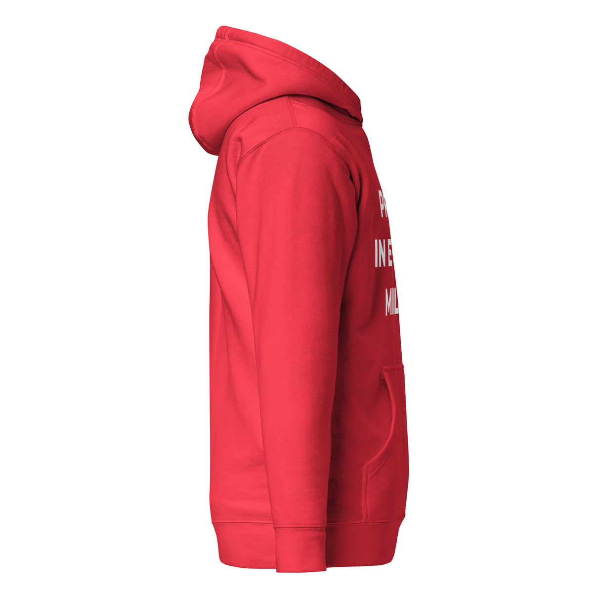 Trucker's Pride Pride in Every Mile Holiday Red & Green Trucker Hoodie in red, right side view