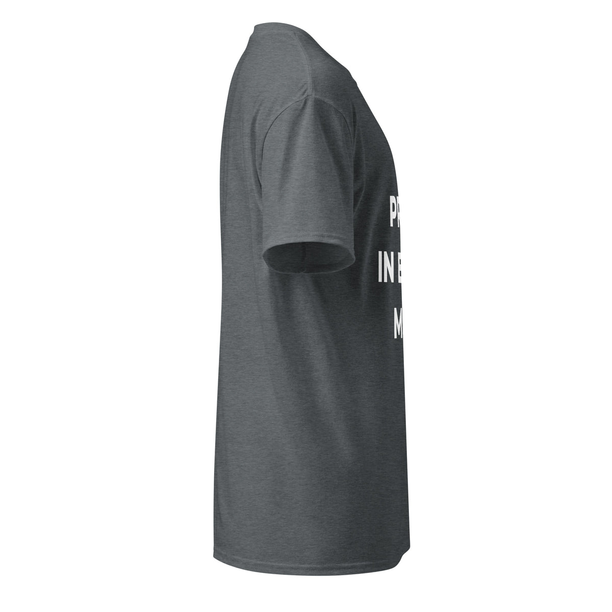 Trucker's Pride Pride in Every Mile Trucker Performance T-Shirt in heather, side view